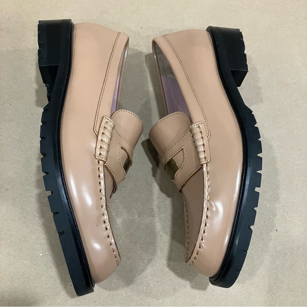 FREE PEOPLE Collection Liv Lug Loafers Cantaloupe size 38.5 NWOB - Picture 10 of 12